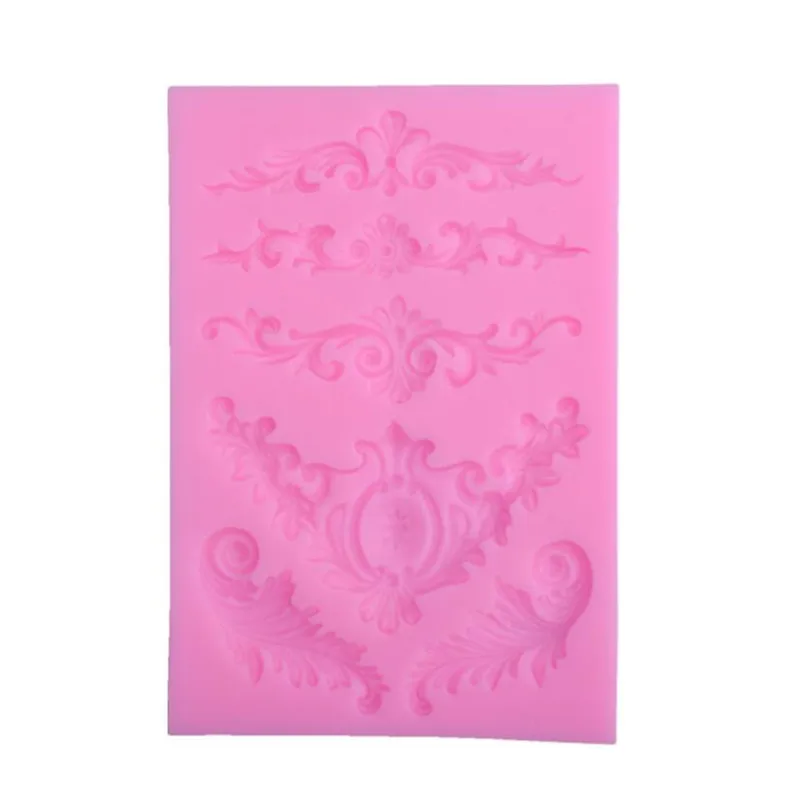

European relief lace mold fondant cake molds chocolate mould for the kitchen baking Silicone Decoration13*9*0.8cm