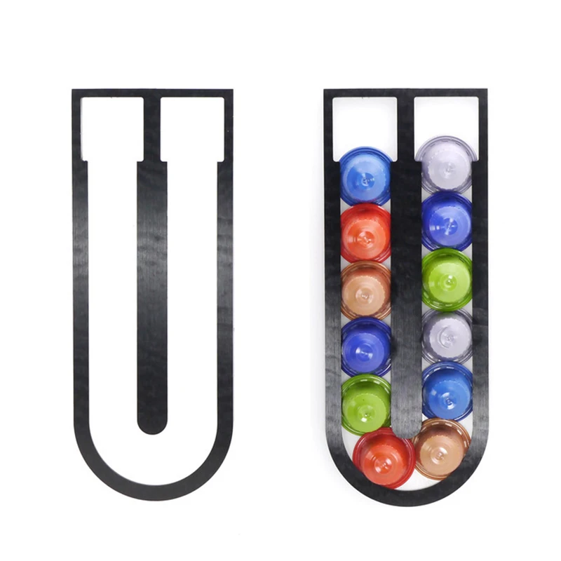 Органайзер для кофейных капсул подставка хранения практичный держатель полки