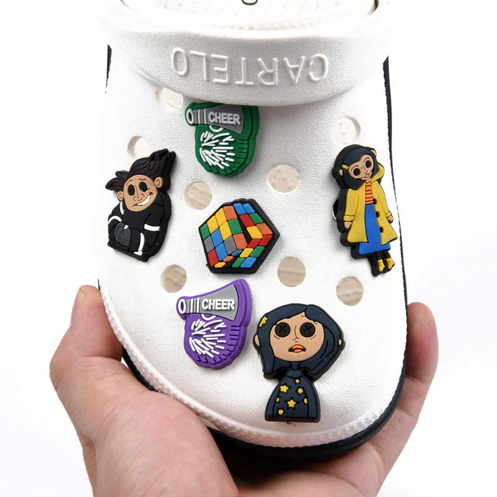  halloween Ghost pvc Shoes Charms Cartoon Character Shoes Accessories Decoration Suitable For Croc kids Gifts