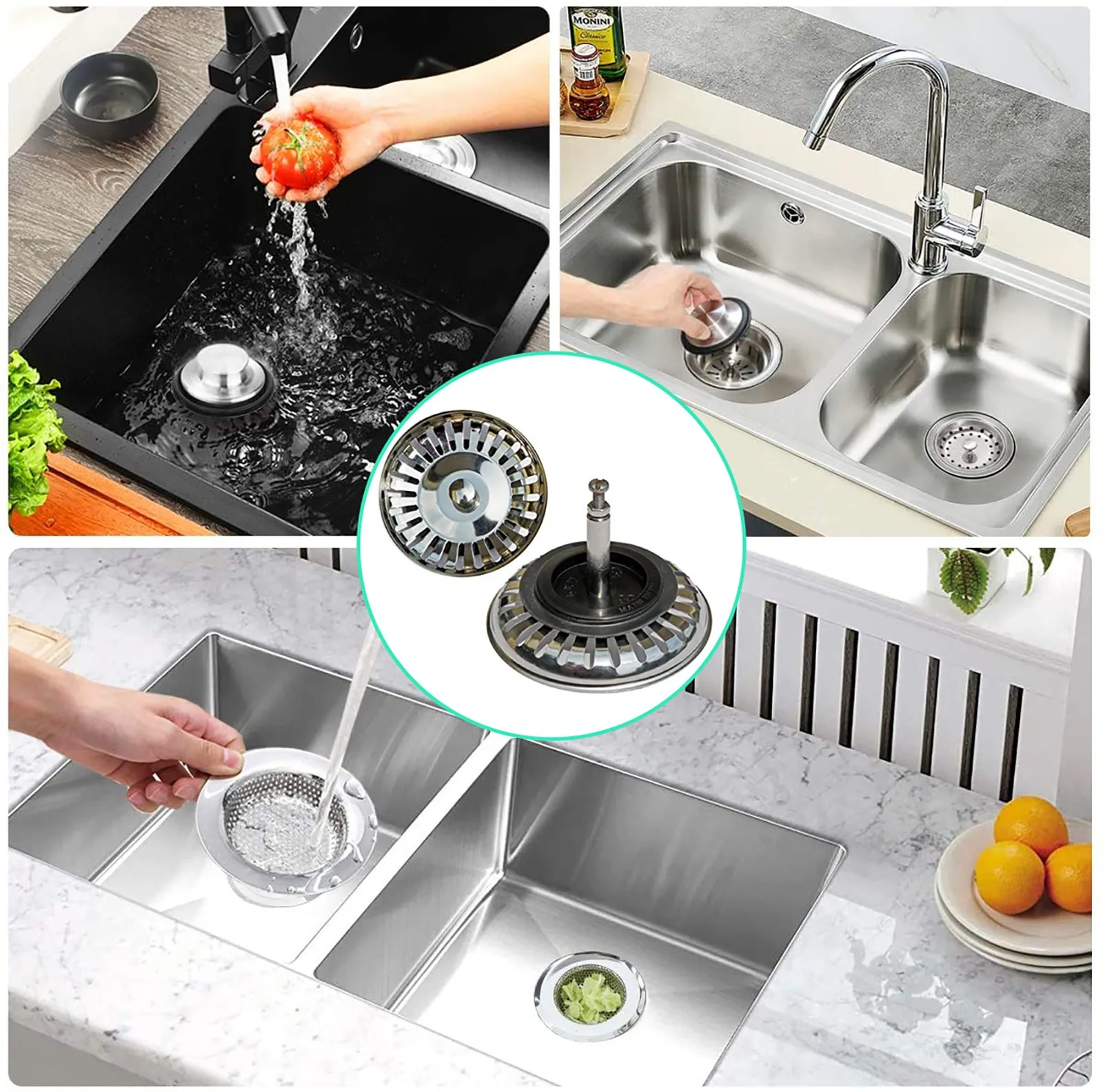 

Top Selling Universal Basket Filter For Offset Sink/stainless Steel Support Wholesale And Dropshipping
