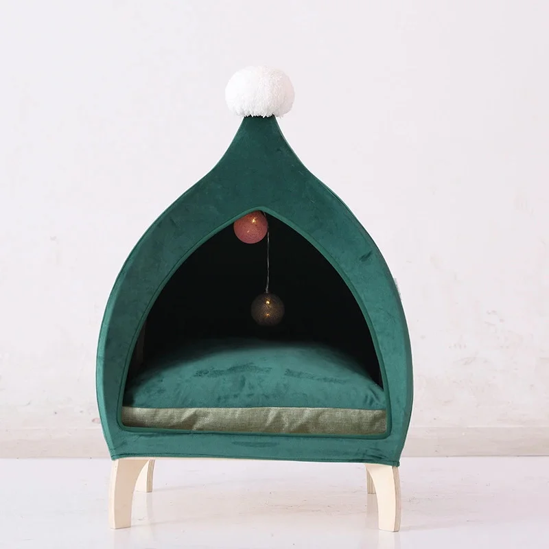 

Durable wear-resistant cat's nest four seasons universal enclosed pet's nest cat's House villa high rebound cotton small dog's N