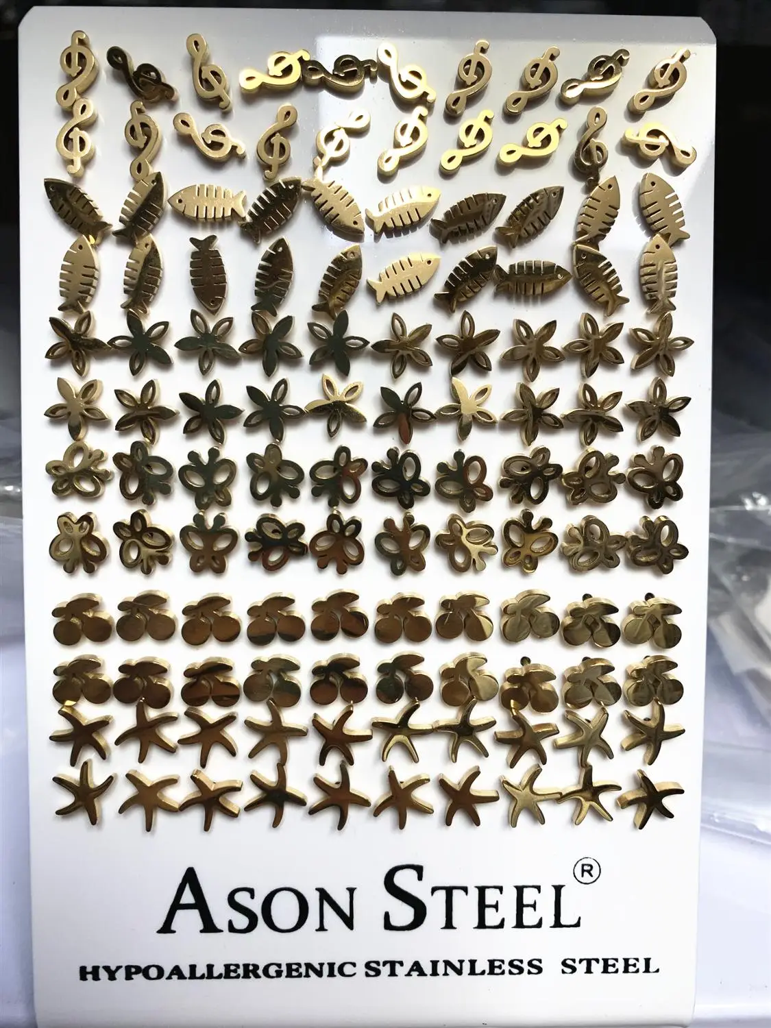 Женские серьги из нержавеющей стали 60 парт/лот|Серьги-гвоздики| |