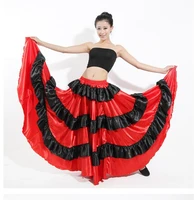 2022 women spanish dance costume classic gypsy dance costume flamenco dress swing skirts bullfight belly performance