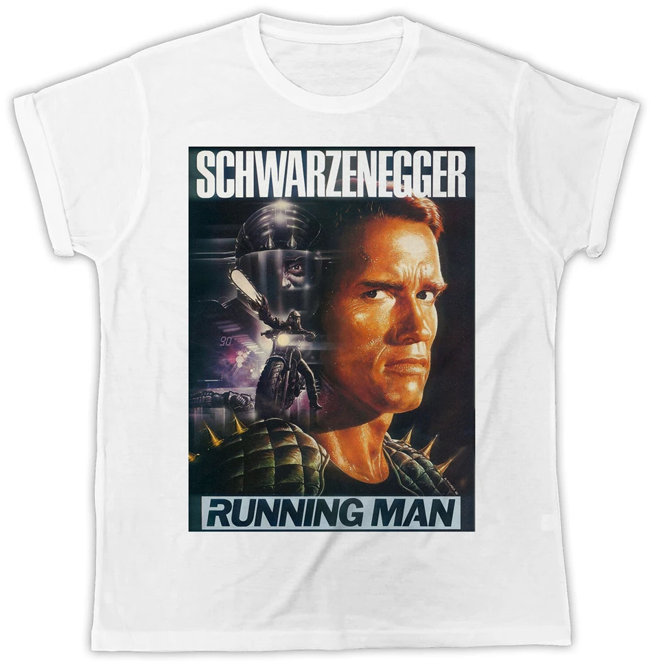 Бегущий человек Терминатор плакат крутой дизайнер прохладный короткий рукав