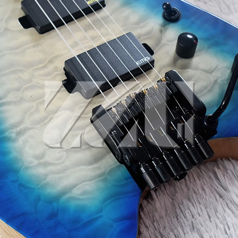 Горная гитара без головы электрическая кожаный корпус стеганый Мужской Топ 5 шт.