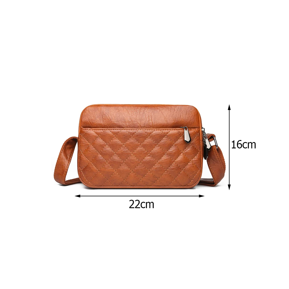 

Fashion Lattice Pattern PU Leather Solid Color Shoulder Crossbody Messenger Bag Casual Ladies Small Purse Handbags