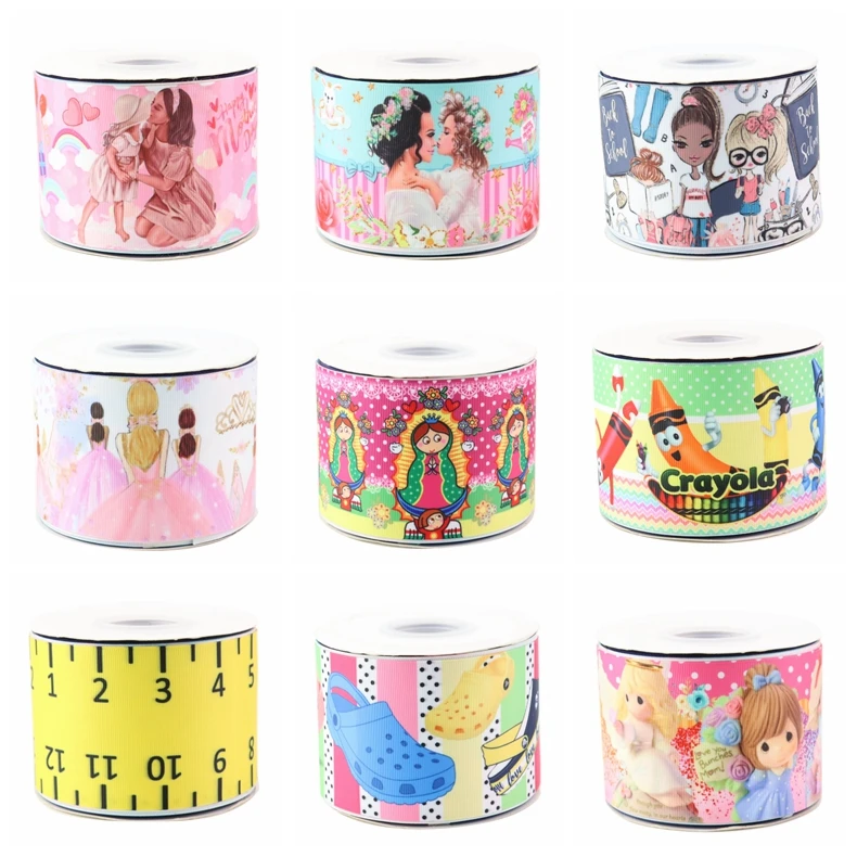 

HSD-DIY Craft Supplies character printed grosgrain ribbon 10 yards per Roll