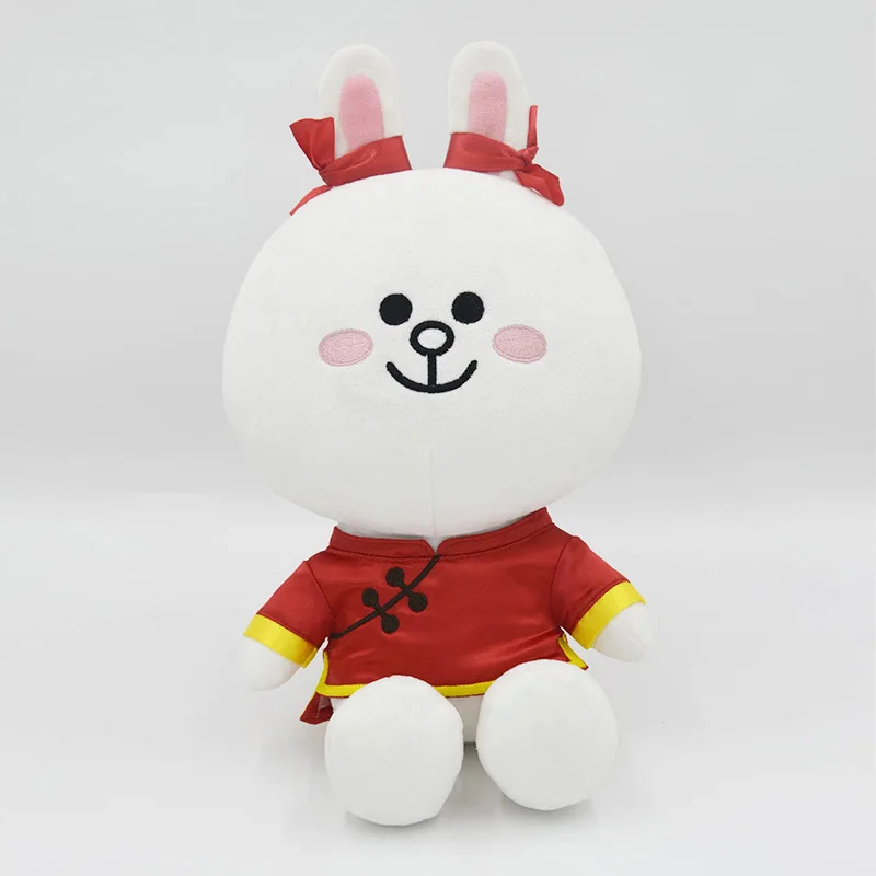 Original Line Friends Stuffed Animal Dolls Toys Kawaii Brown Bear Cony Cos Tang Suit Chinese Style Juguetes Valentine's Day Gift | Игрушки