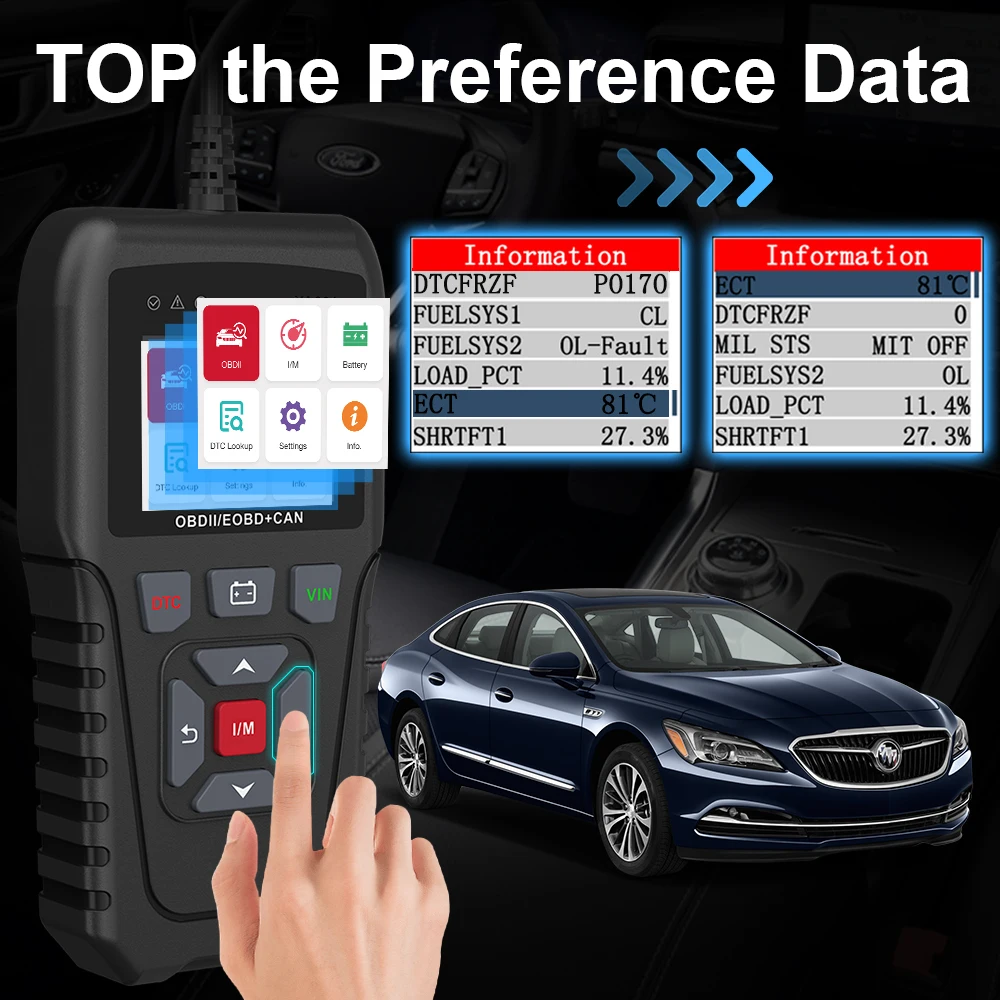 

Автомобильный считыватель кодов YA301, сканер OBD2 для диагностики двигателя, новейшая версия, с бесплатным обновлением