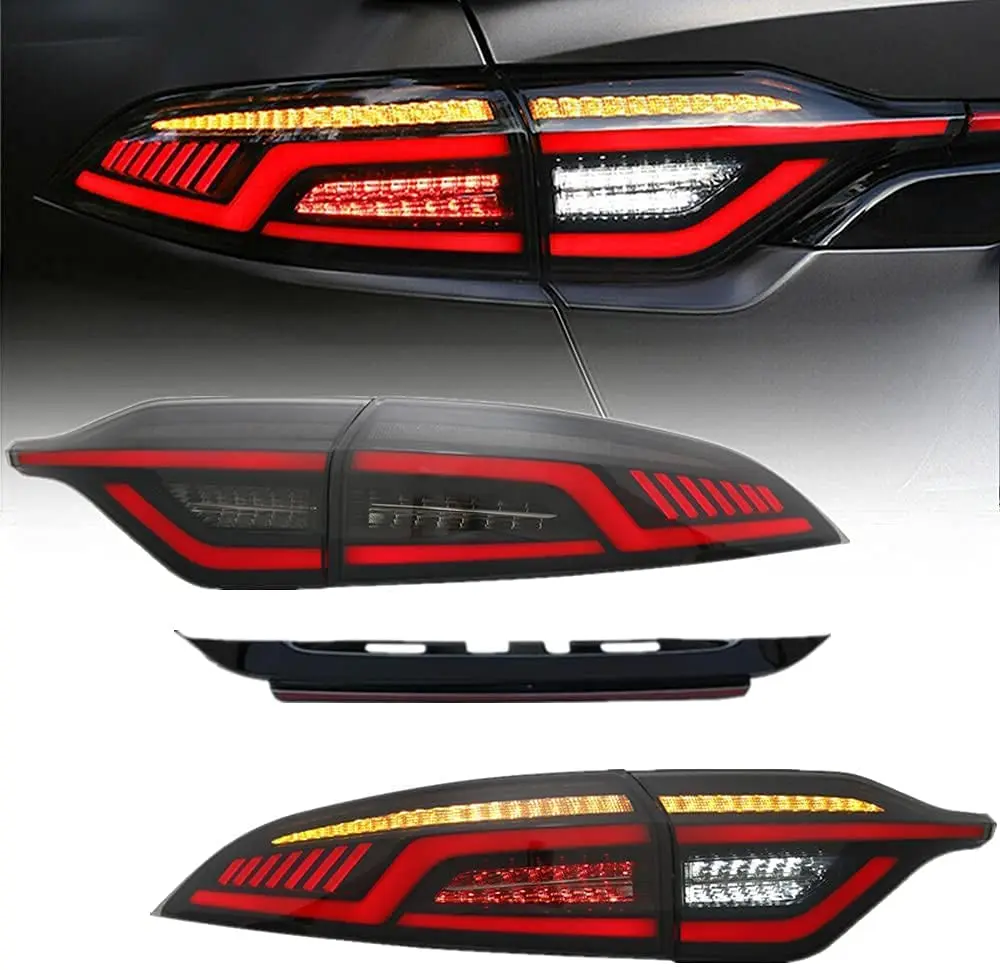 

LED Red Tail Lights & Middle Lamp For Toyota Corolla 2020 2021 Start-Up Animation Rear Lamps with Sequential Turn Signal