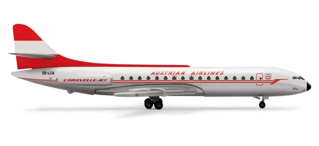 Herpa Wings Sud авиационный SE 210 caravell AUSTRIAN AIRLINES 1/500 литая под давлением модель самолета| |