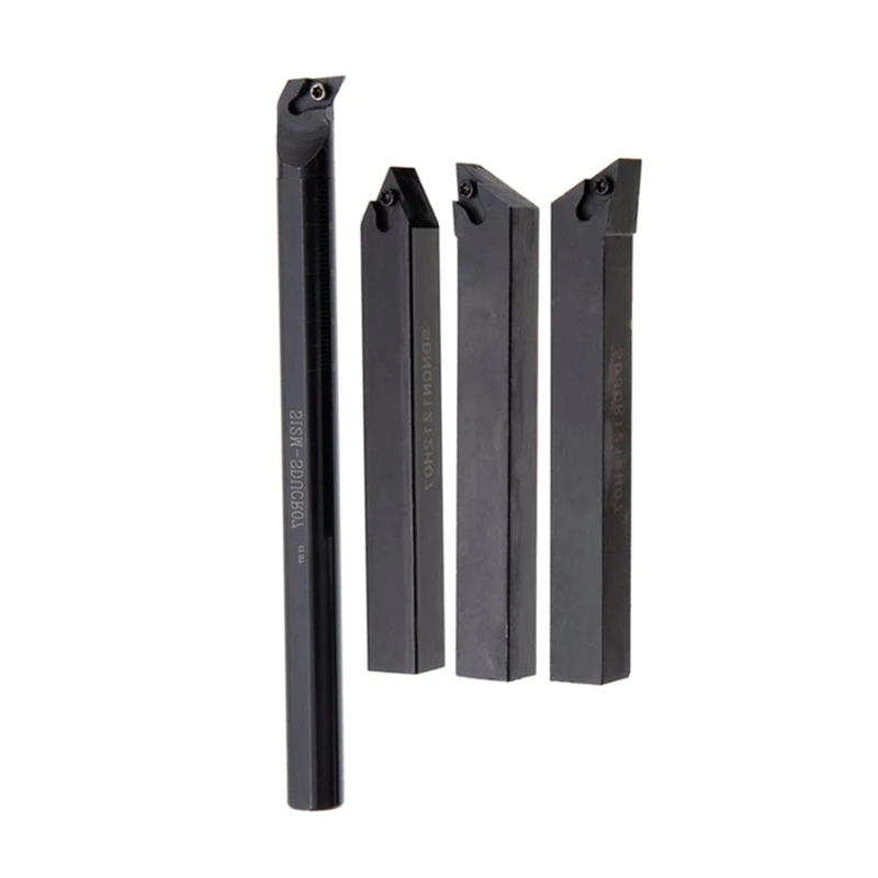 

Lathe Turning Tool Holder with Carbide Insert Blades Boring Bar Cutter Metal Rod Wrench Milling Cutter Kit