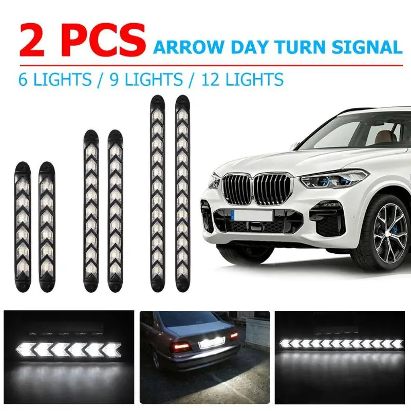 2 шт. Автомобильный светодиодный дневные ходовые огни отличные ABS и силикон