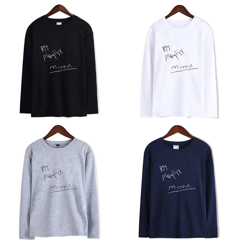 

Футболка Мужская/Женская с длинным рукавом и круглым вырезом, в стиле хип-хоп