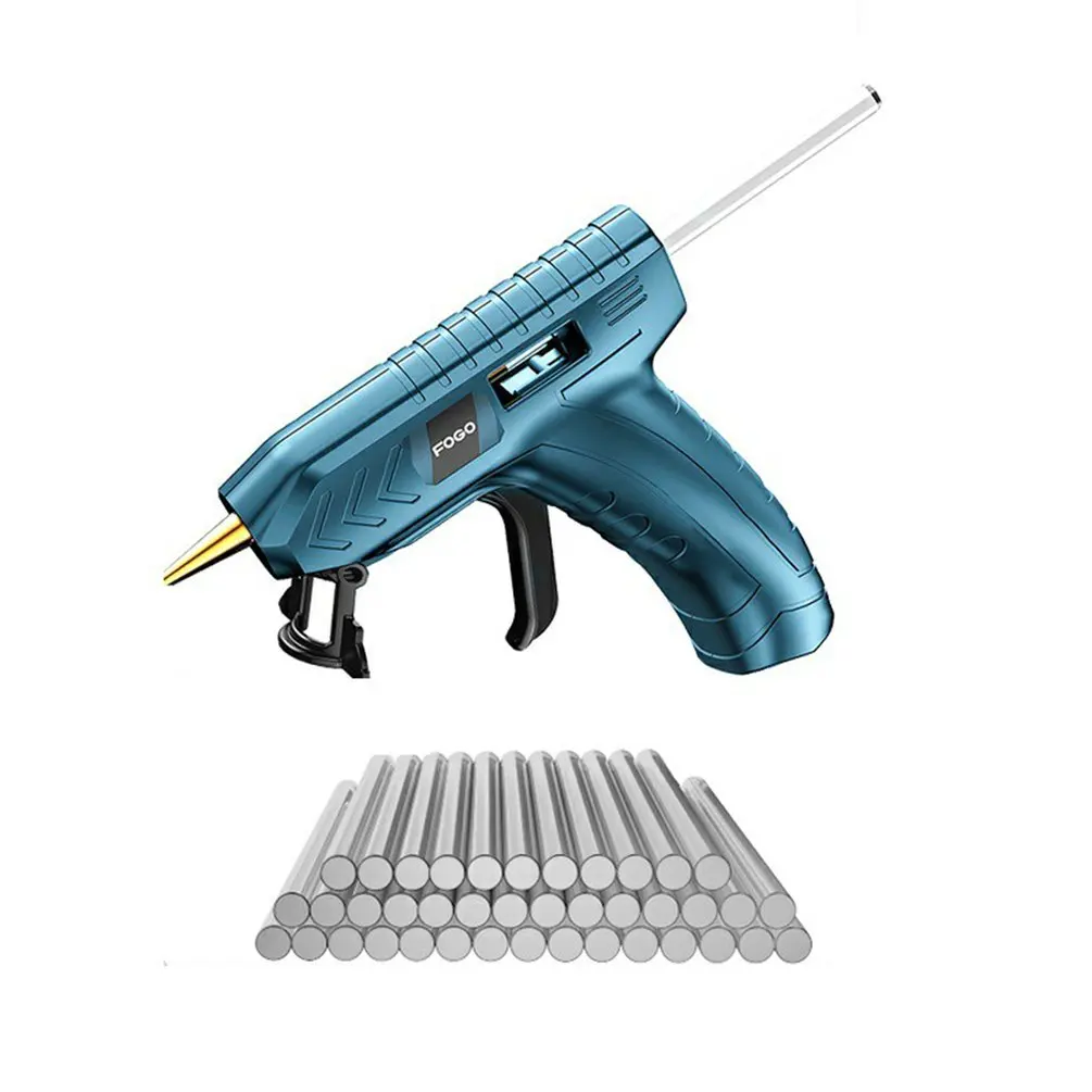 

40W 220V Hot Melt Glue Gun Rechargeable Mini Thermo Electric Heat Temperature Heater Hot Melt Glue Tool 7mm Glue Stick DIY Tools