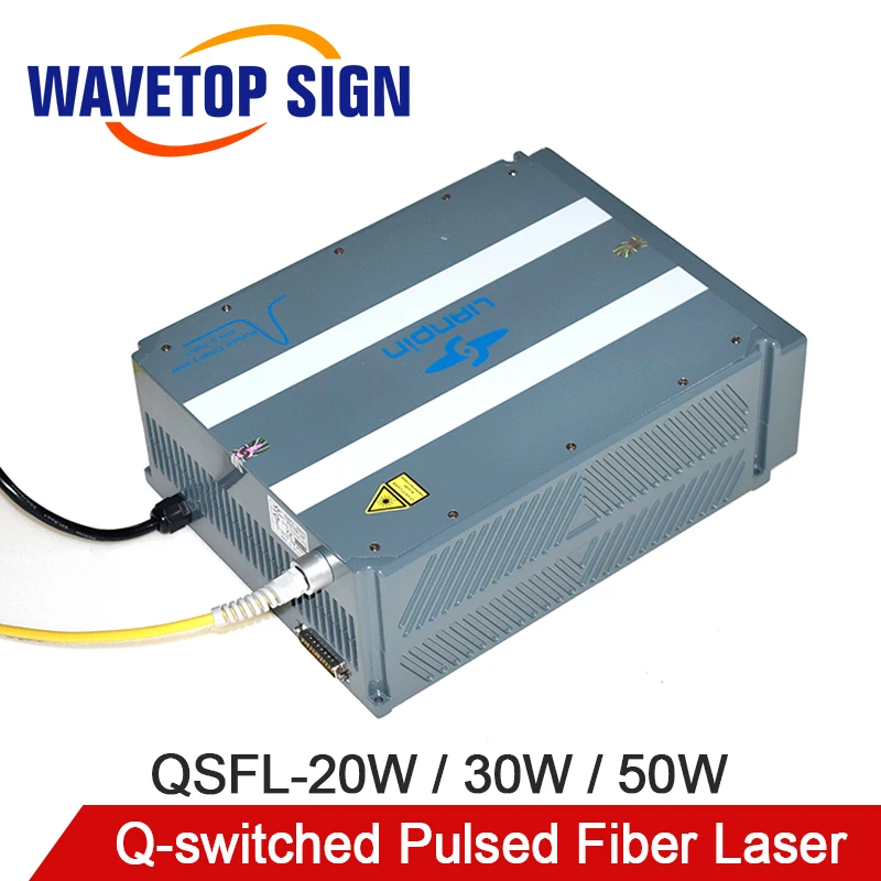 WaveTopSign Q switched импульсный волоконный лазер 20 Вт 50 Ширина Регулируемый лазерный