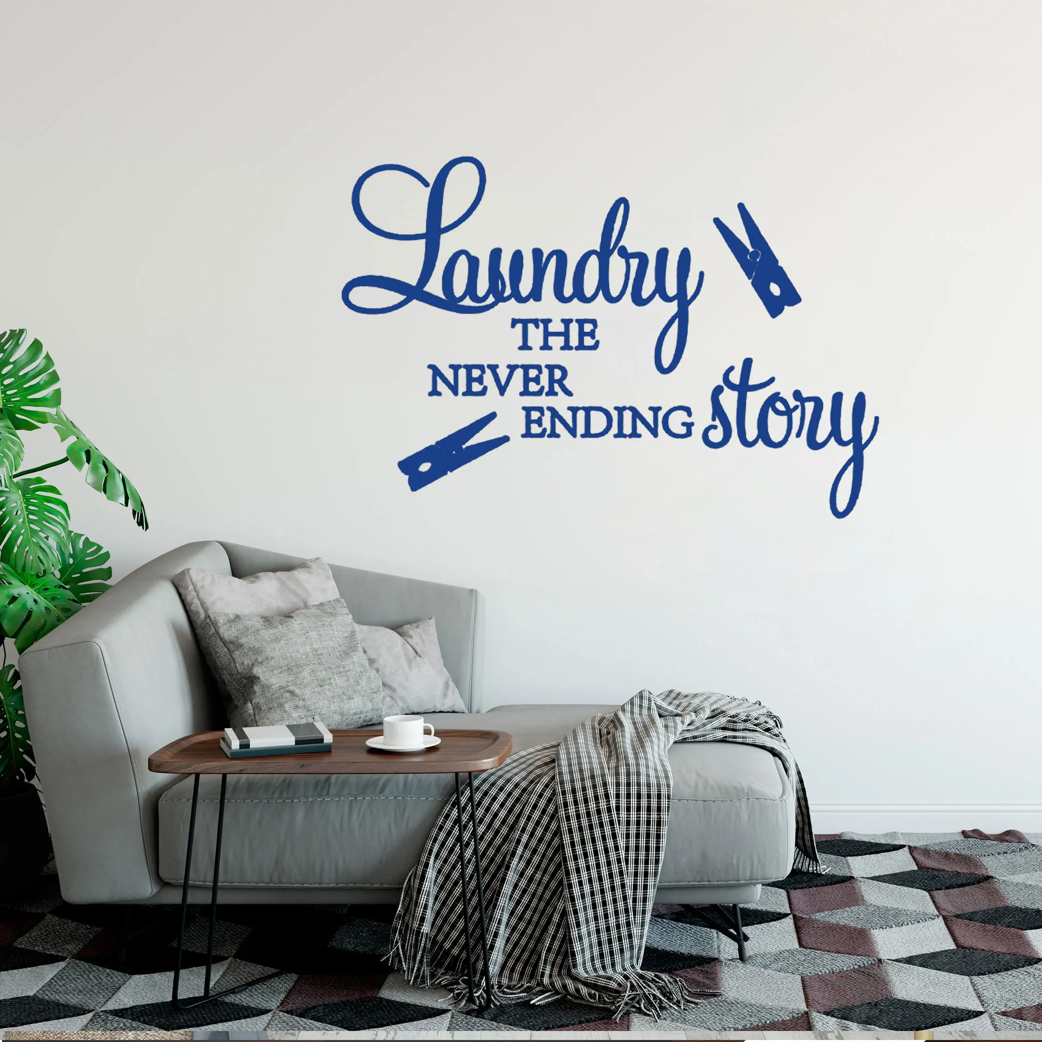 

Laundry Room Quote Removable Wallpoof Decoration Wallpaper Home Mural Decor Livingroom Wall Sticker CX2157