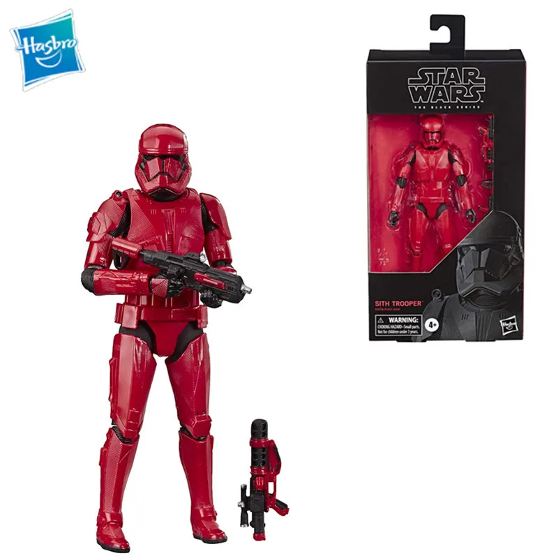 

Hasbro Star Wars The Black Series Sith Jet Trooper Toy 6-Inch Scale Red The Rise of Skywalker Collectible Action Figure Model