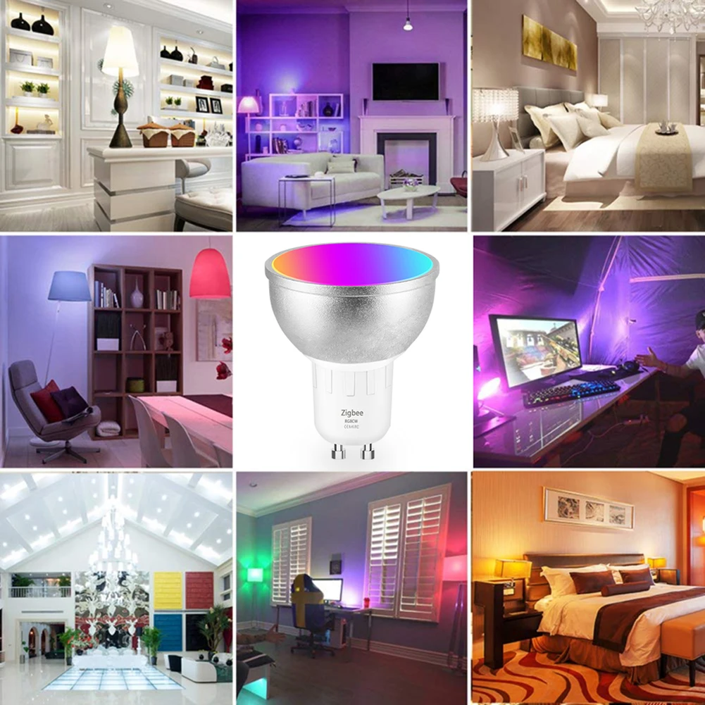 

Wireless WiFi Smart Light Bulb RGBW GU10 GU5.3 LED Cup Lamp for Tuya Smart Life Work with Alexa Google Home Assistant