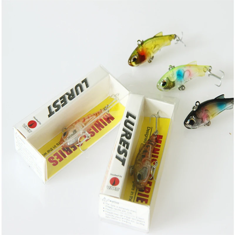 

Lutac Swimbait VIB Vibration Fishing Lure Wobblers 40mm 4.2g VMC Floating Pesca Artificial Tackle