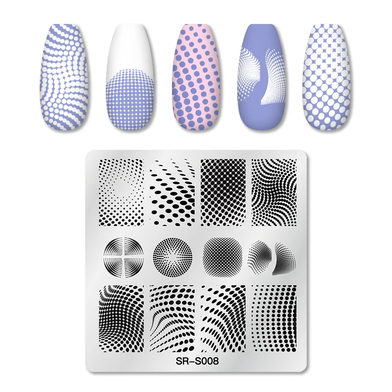 Трафарет для дизайна ногтей из нержавеющей стали в полоску | Красота и здоровье