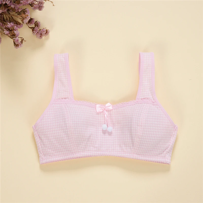 Детское нижнее белье для девочек-подростков Топы с бретельками детская одежда