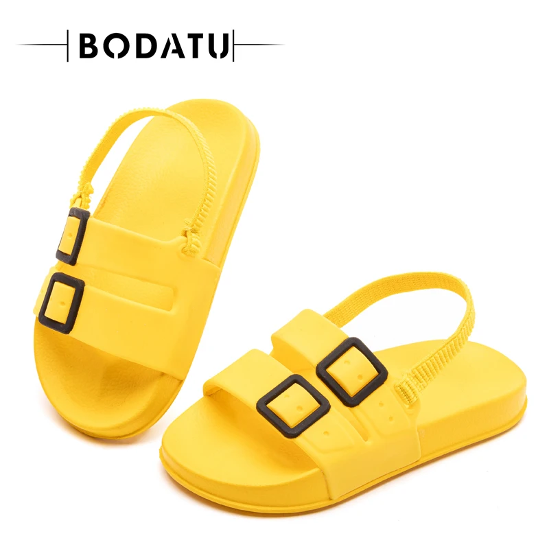 

6 Color Kids Slippers Light EVA Children's Sandals for Boys Girls Breathable Funny Slippers Light Beach Shoes Kids 2021 Summer