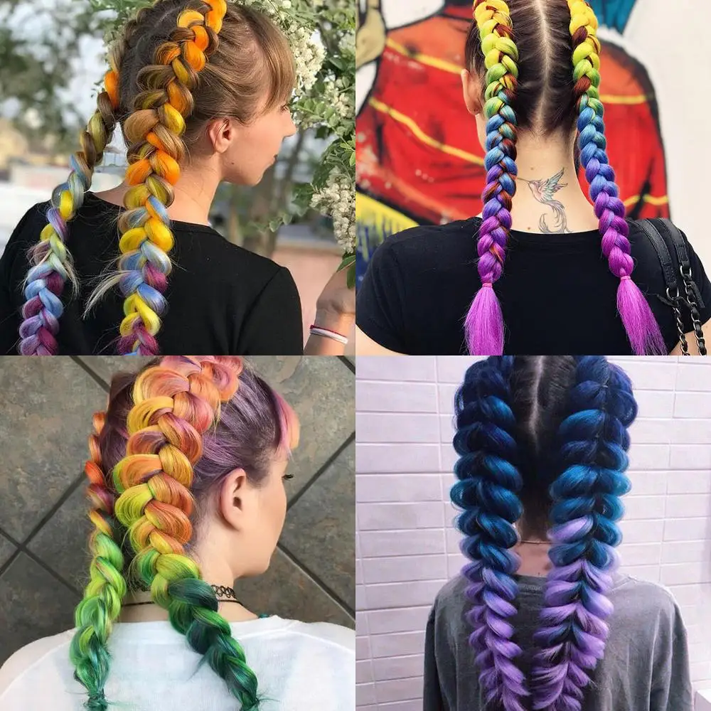 24 дюйма Омбре волосы Beyond Джамбо косы выражение волос для вязания крючком косички