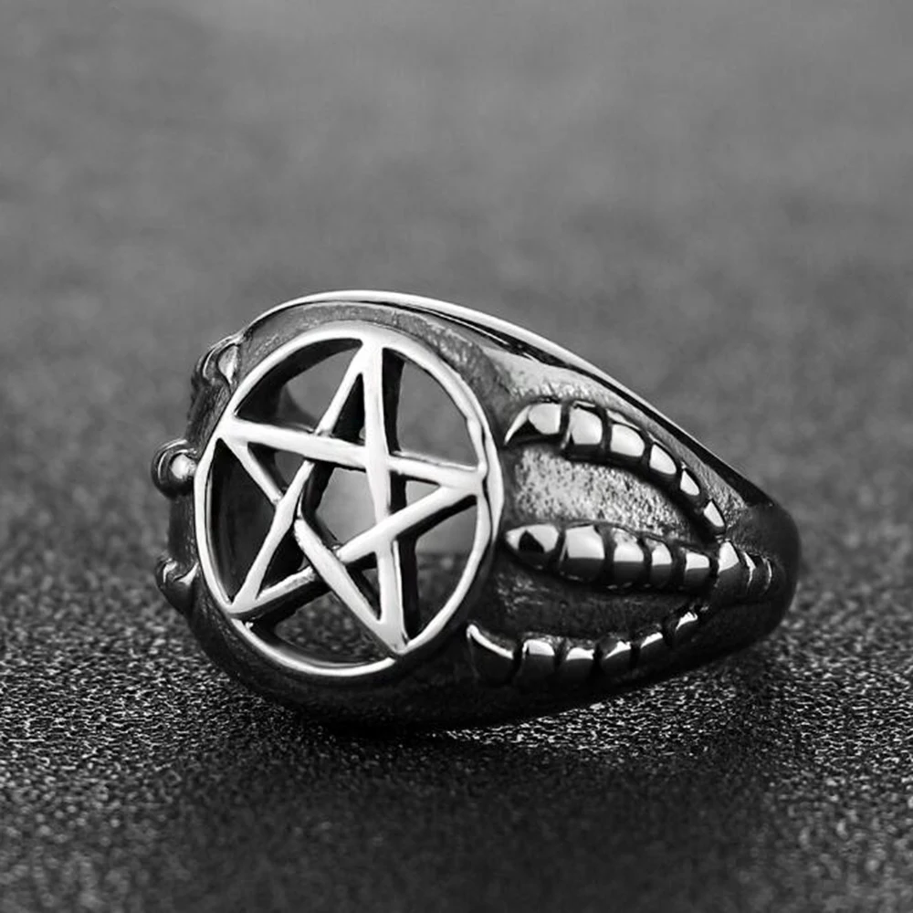 Винтажное ожерелье из нержавеющей стали с викинговым топором мужские кольца в