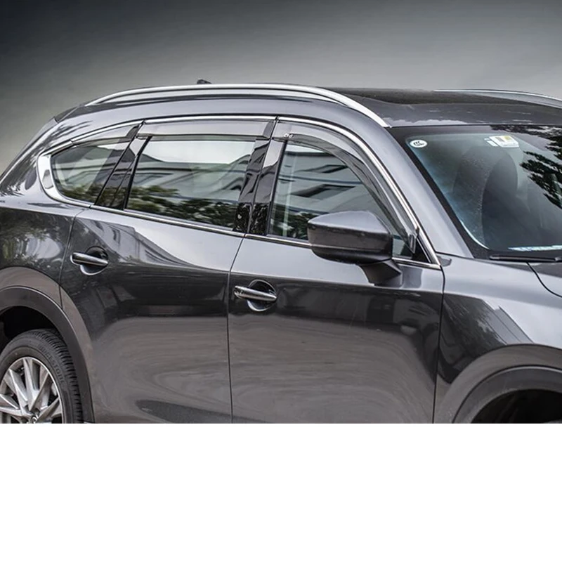CEYUSOT для mazda CX-8, оконный козырек, 6 шт./партия, боковое стекло, водонепроницаемый декоративный щит, внешние аксессуары, mazda CX8