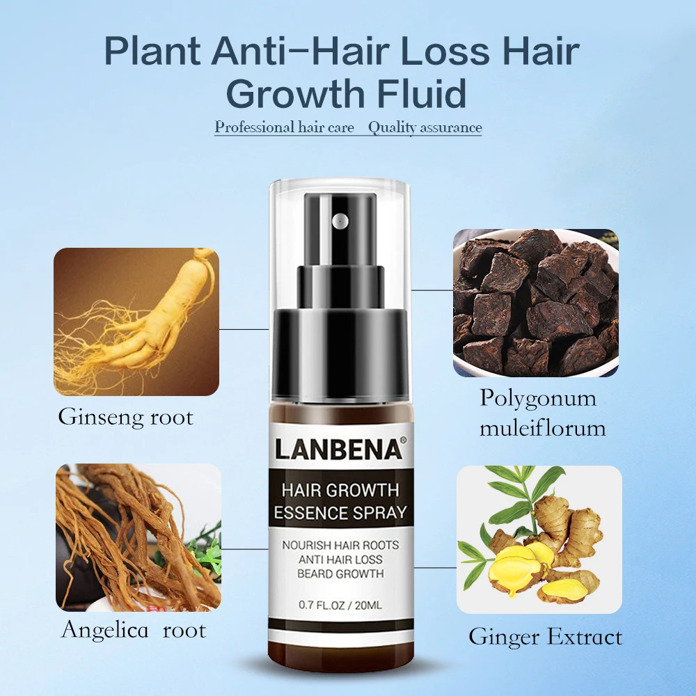 Спрей для роста волос эфирное масло быстрого лечение против выпадения утолщение