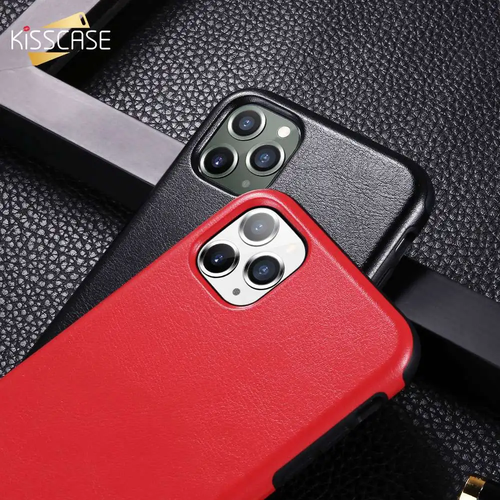 KISSCASE Оригинальный чехол для телефона iPhone 11 Pro Max Ретро из искусственной кожи s 7 8 6 6S