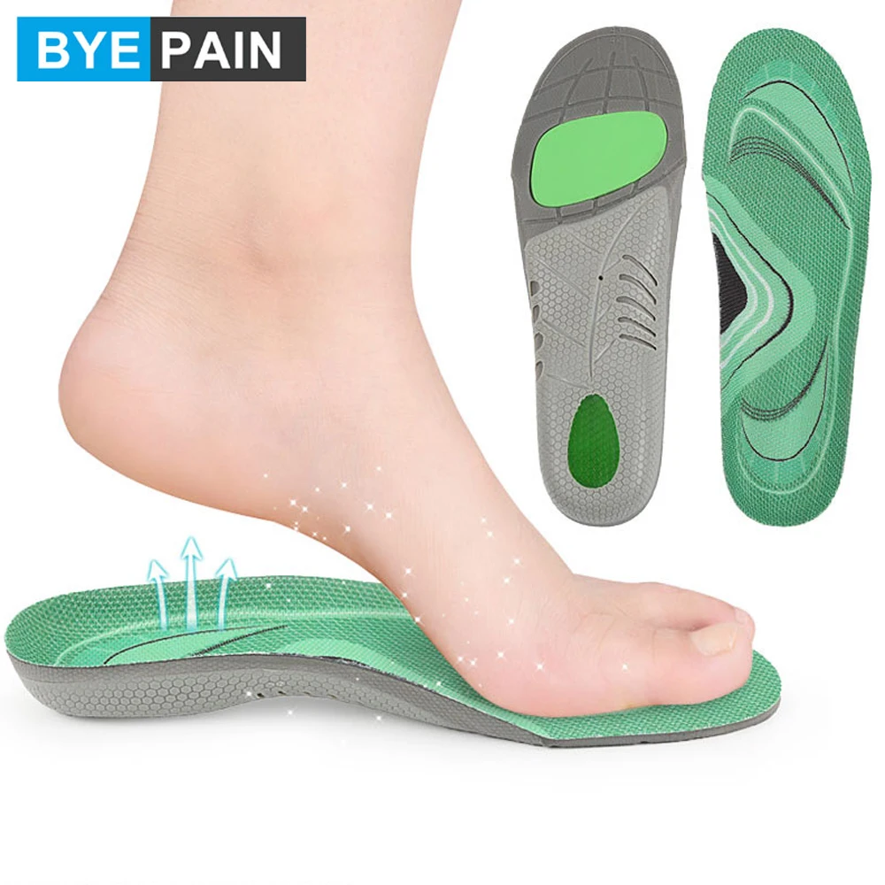 1 пара BYEPAIN подошвенный фасциит стельки для ног арка поддерживает ортопедические