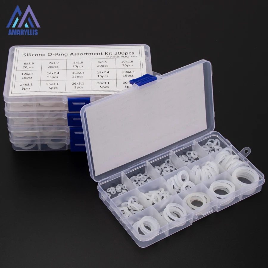 Силиконовые уплотнительные кольца VMQ белые CS1mm 1 5mm 9mm 2 4mm 3 1mm OD 6mm 35mm прочные набор в