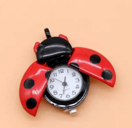 Популярные и милые карманные часы с божьей коровкой 7 цветов для детей женщин