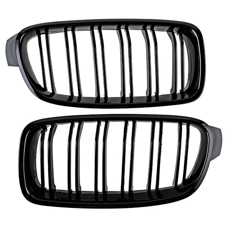 

1Pair Black Car Front Grille Grill For BMW 3 series F30 F35 2012-2019 Front Bumper Grille