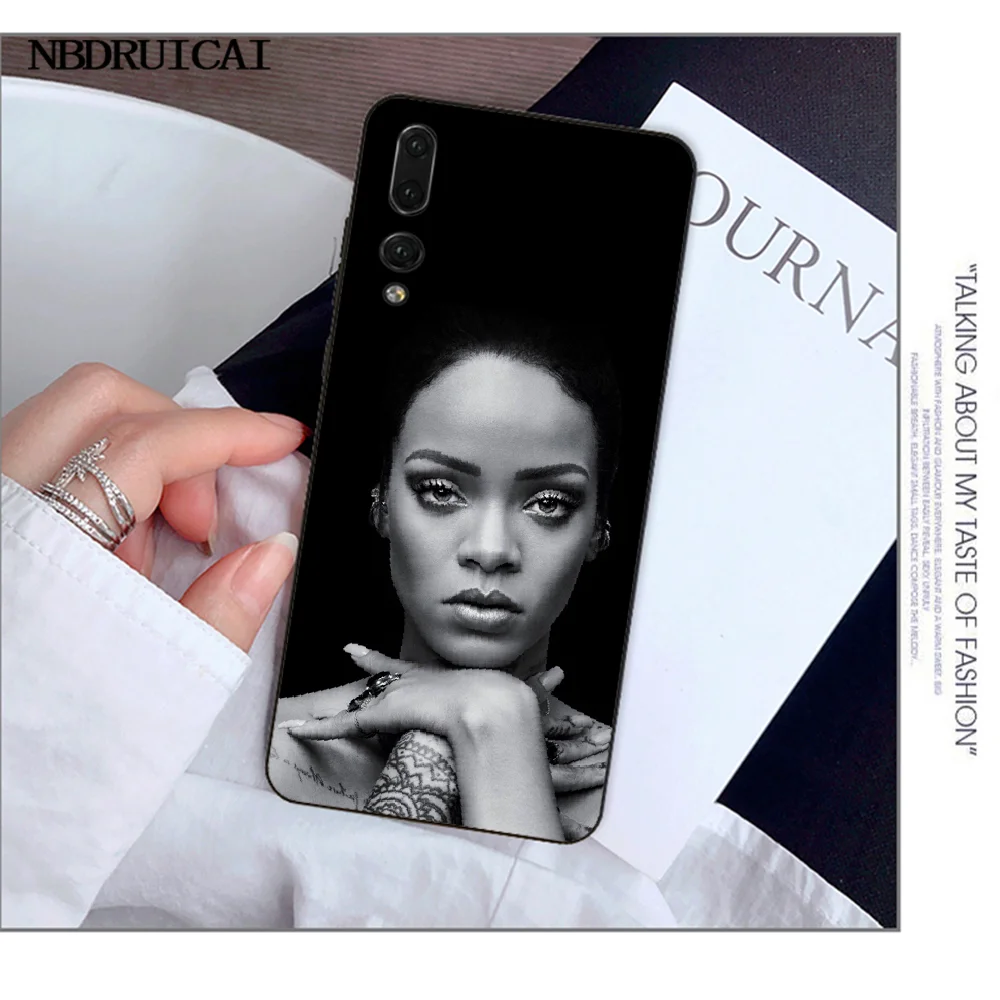 NBDRUICAI Rihanna ТПУ Мягкий силиконовый чехол для телефона Huawei Y5 Y6 Y7 Y9 Prime 2019 Enjoy 7 8 9 10 Plus |