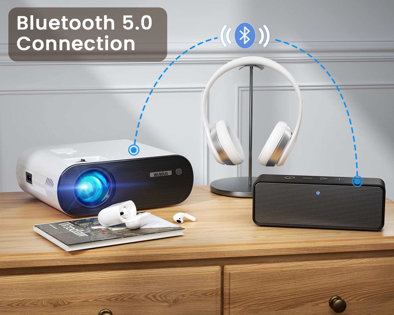 Проектор WiMiUS K5 Wi-Fi Bluetooth 4k Full HD 1080P |
