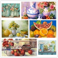fruit flower oil paint by numbers kits for adults children unique gift modern home living room decoration wall pictur