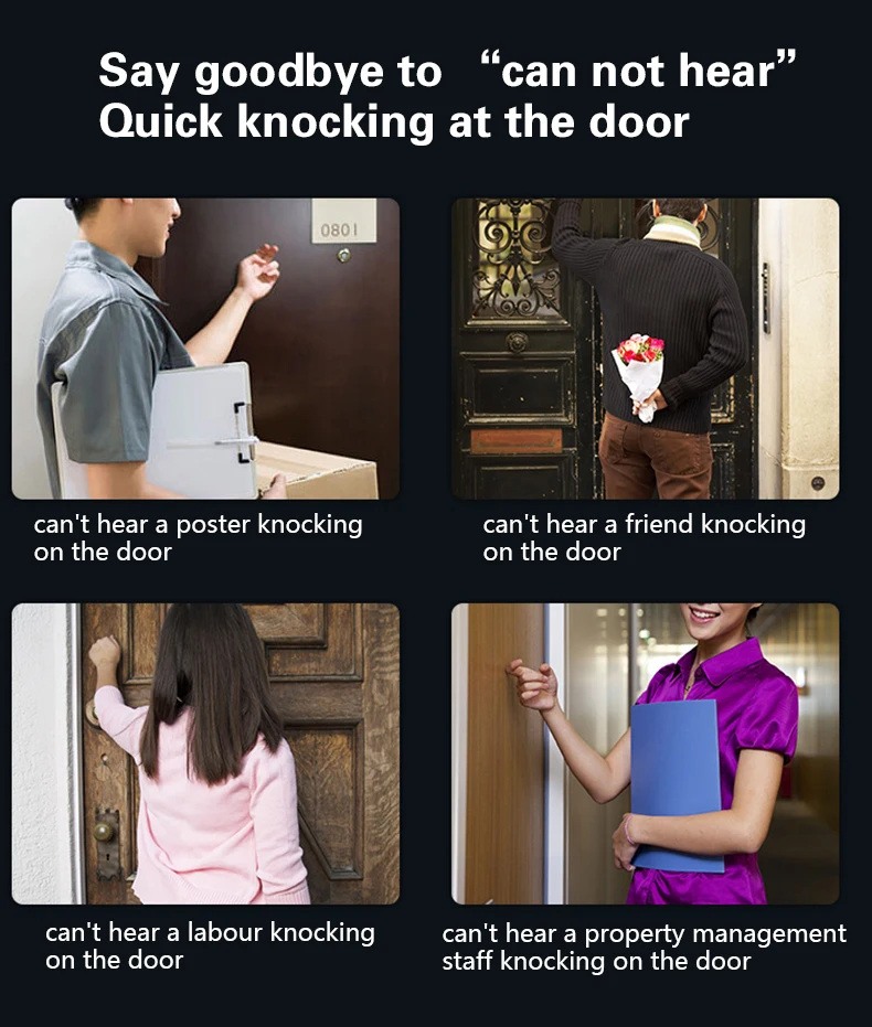 Новый беспроводной приветствующий дверной звонок Cozoney со светодиодный