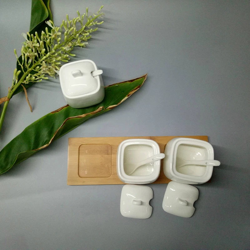 Креативный кухонный набор банок для приправ керамический соли и перца сахар