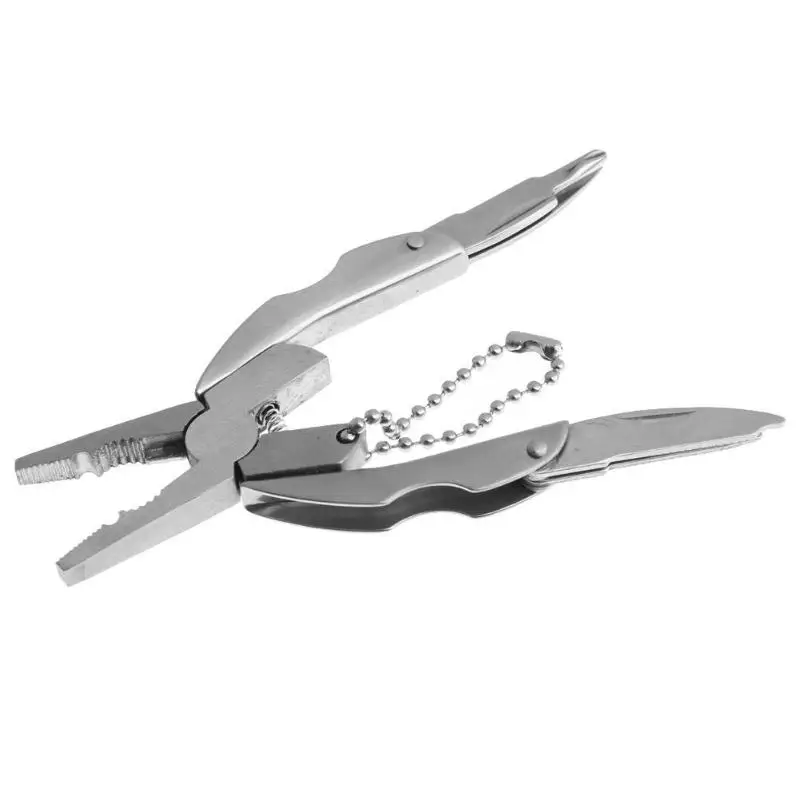 Мини Складные уличные многофункциональные плоскогубцы отвертка брелок