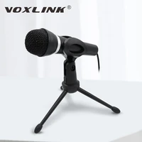voxlink microphone gaming condenser 3 5mm home stereo mic desktop stands for pc youtube video skype chatting podcast recording