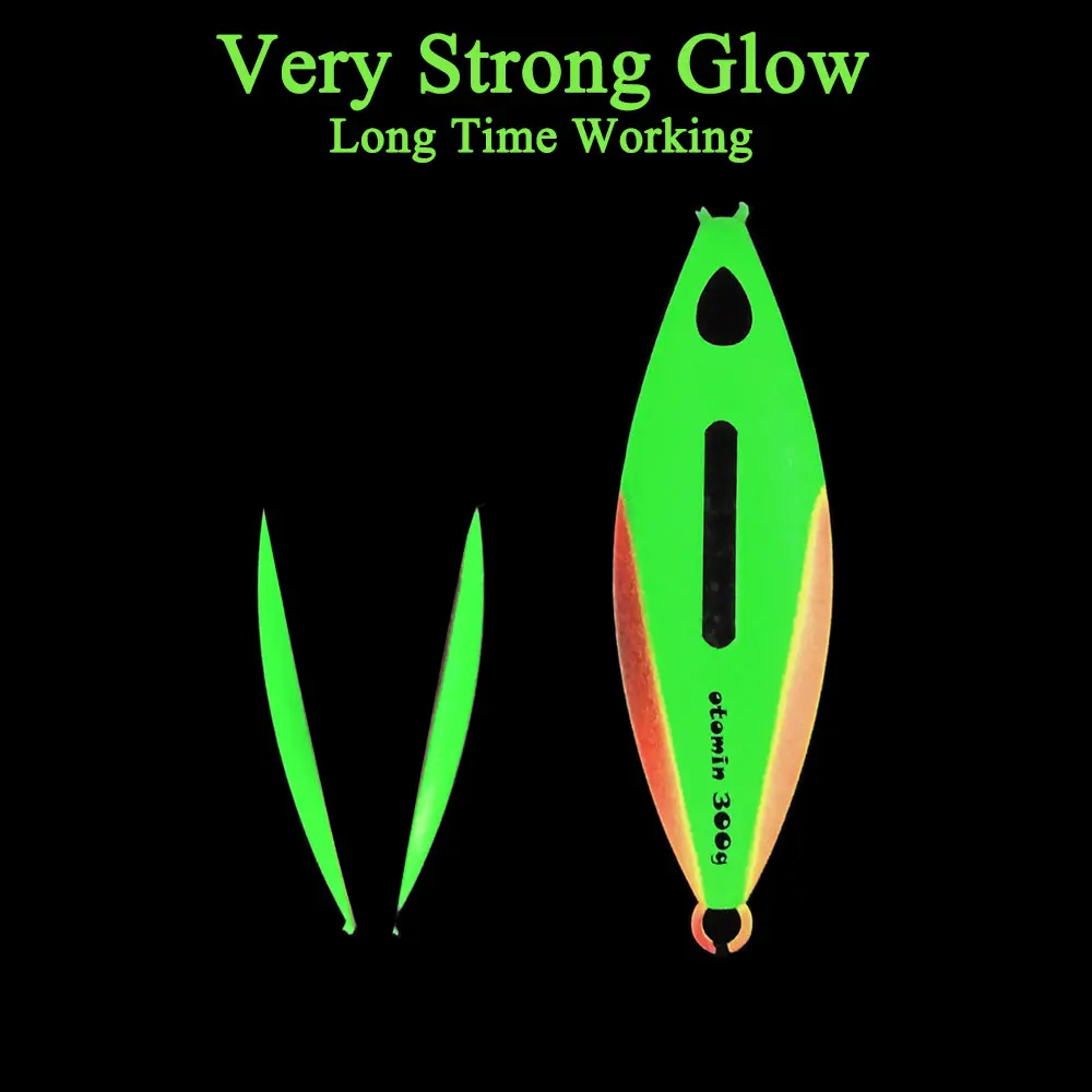 Как медленная металлическая джиггинг двойные крючки тонущий светящийся джиг 200 г
