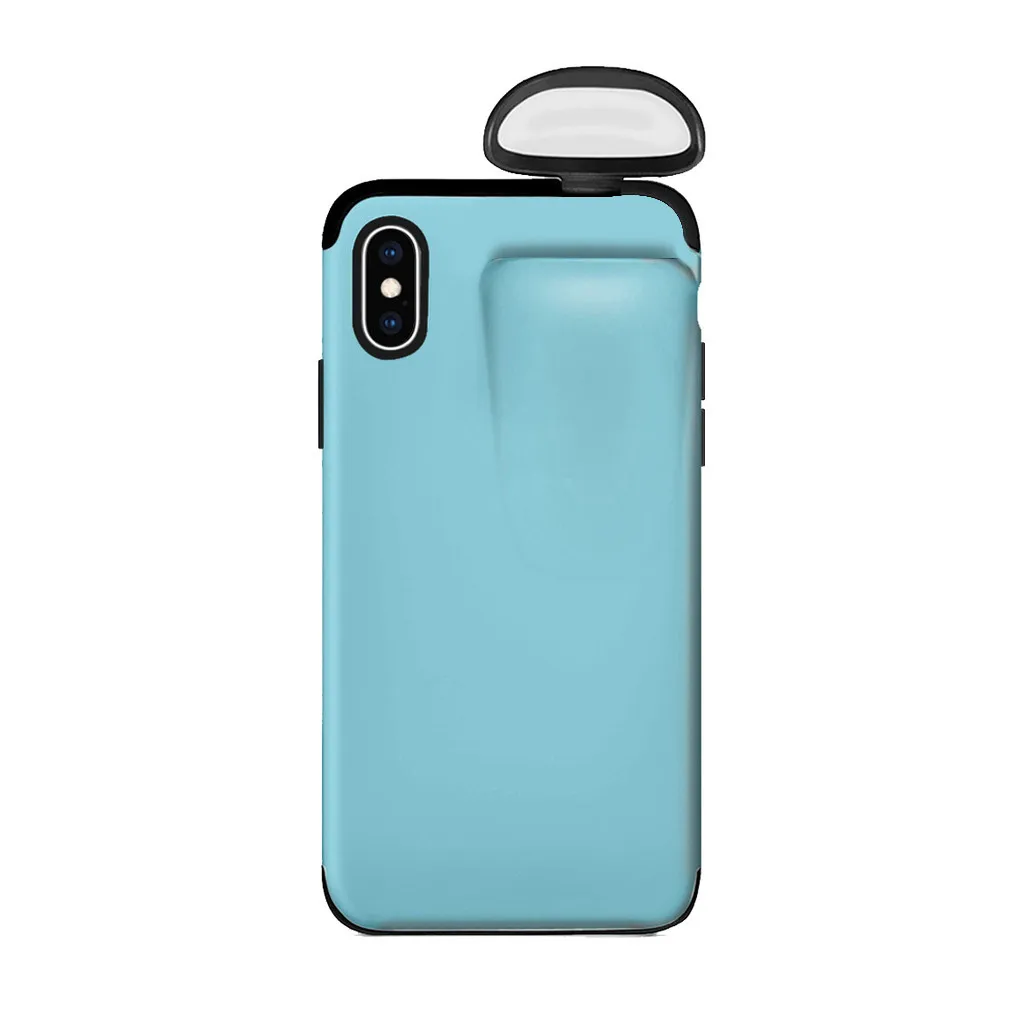 Binmer хит чехол для телефона 2 в 1 беспроводная гарнитура Набор защита IPhone X /XS и AirPods