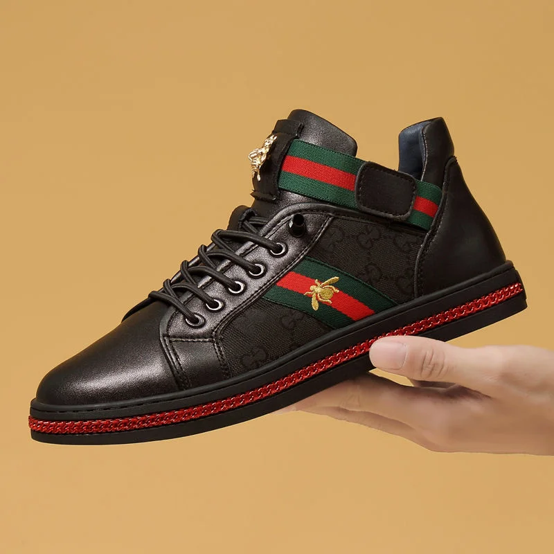 

Leather shoes man, Korean version fashion casual shoes, men's casual small white shoes, casual fashion shoes