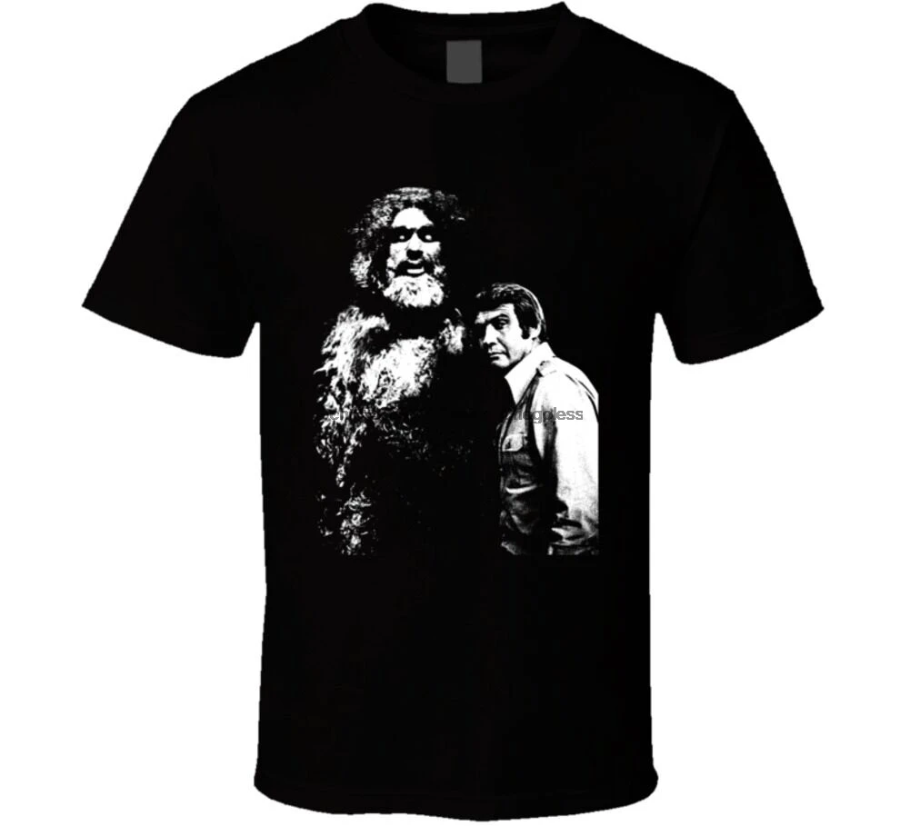 Футболка Sasquatch Bigfoot 70s Tv с изображением человека из шести миллионов долларов |