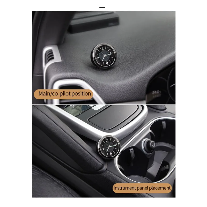 Для Tesla для Opel автомобильные часы ремонт интерьера светящийся электронный кварц