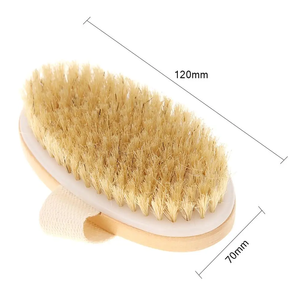

Dry Skin Body Soft natural bristle the SPA the Brush Wooden Bath Shower Bristle Brush SPA Body Brush Skin Body Massager