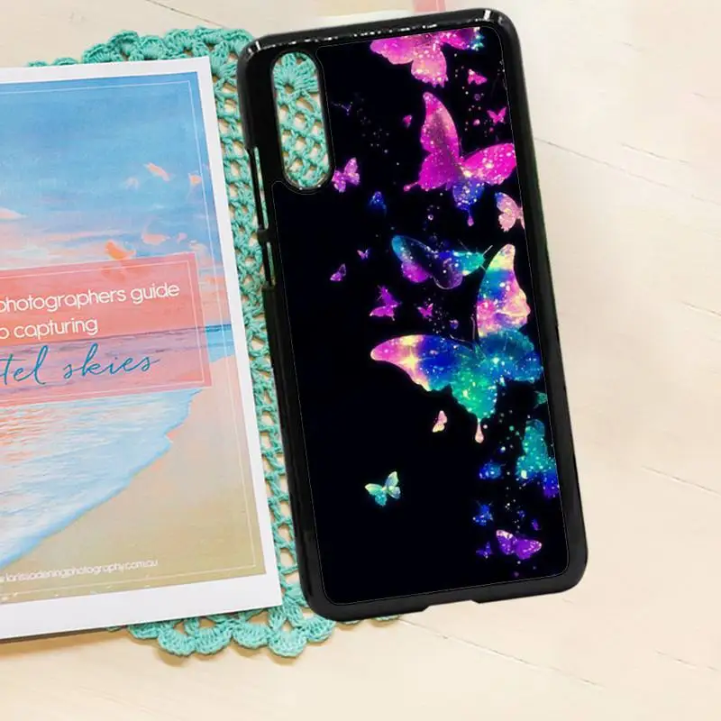 

Lovely animal butterfly scenery Phone Case PC for iPhone 11 12 pro XS MAX 8 7 6 6S Plus X 5S SE 2020 XR